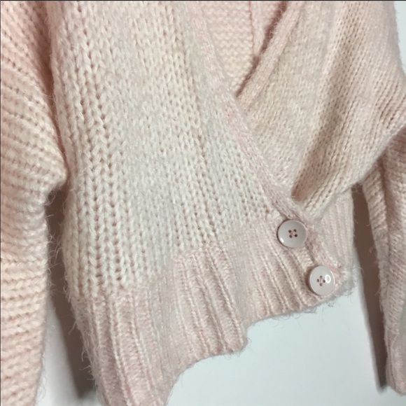 Asilio The Pink Slipper Wrap Sweater in Ice Pink 4 - Picture 7 of 8
